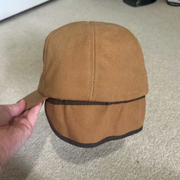Vintage Carhartt Hat Medium Quilted Insulated Ear Neck Flap Duck Canvas - Picture 10 of 11